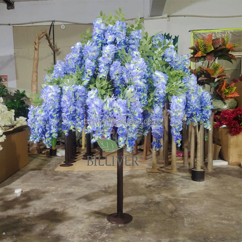 High Quality 1.2M Simulated Artificial pink Cherry Blossom Tree Centerpieces for Wedding Table Bonsai Tree Wholesale