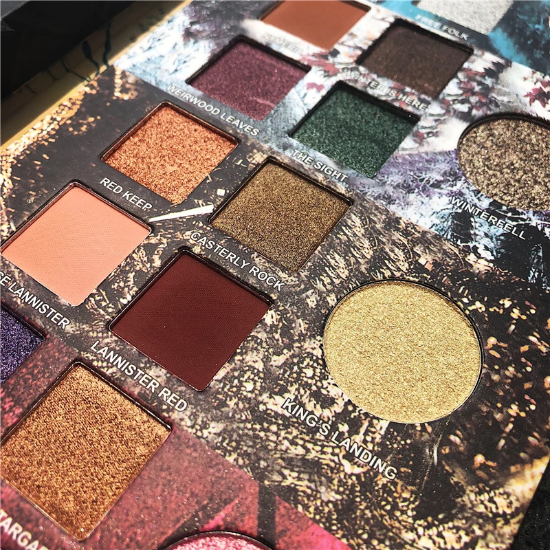 20 Color Game Thrones Eyeshadow Palette Gradient Green Makeup Palette Shimmer Matte Glitter Pigment EyeShadow Palette Waterproof