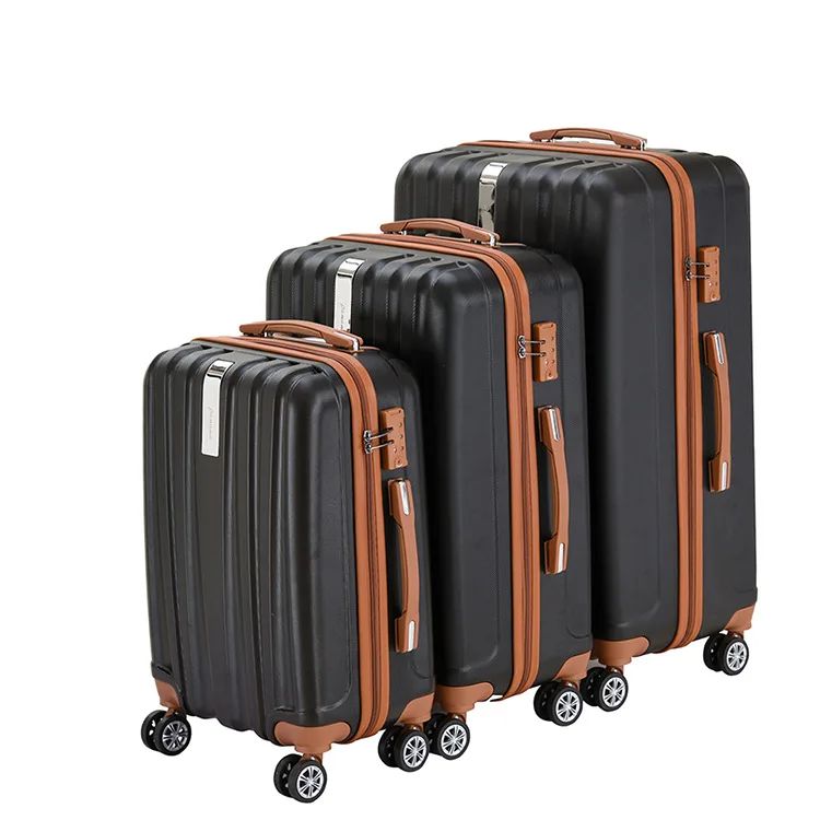 Suit Cases Travel Trolley Luggage 4 Wheels ABS Trolley Case Luggage 3 pcs Set