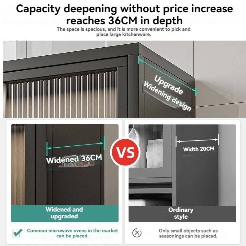 Small stainless steel kitchen storage shelf drain tableware rack desktop cabinet with door tableware storage holders& racks