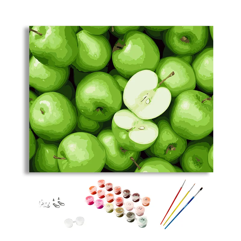 Hanging 3d Wall Art Home Decor Framed Still Life Paintings Fruits  Painting By Numbers Art Handpainted Digital Oil Paintings