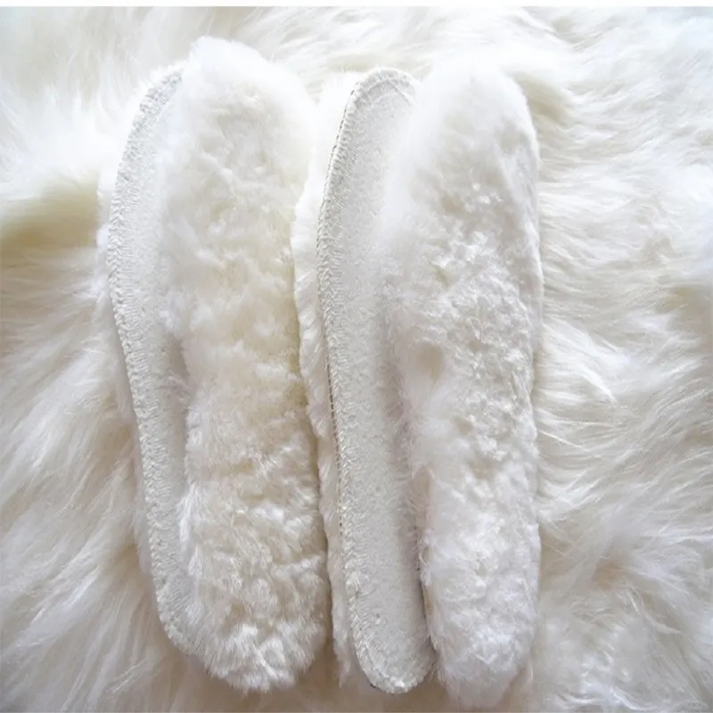 Wool Insoles Thick Sheep Cashmere Winter Insoles High Quality Foot Warmer Breathable Shoes Insoles Heated