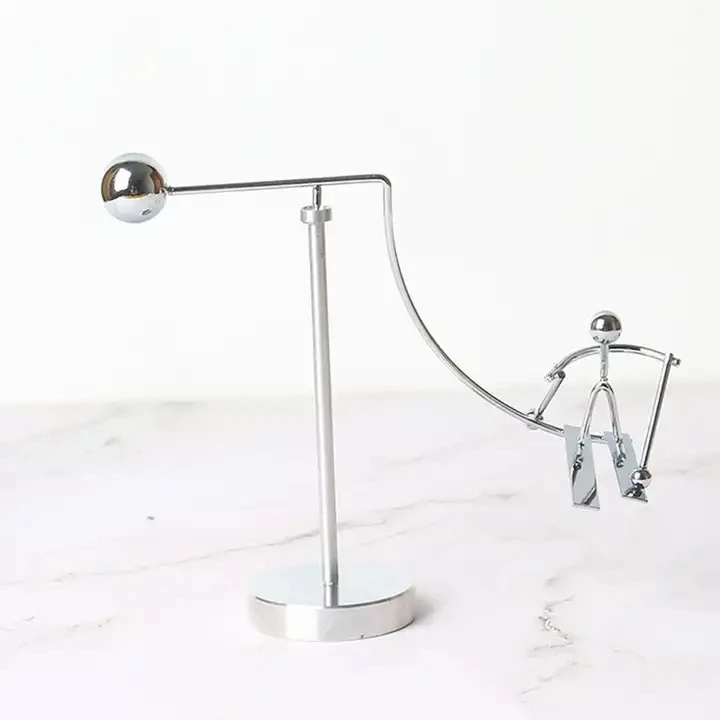 New Home Educational Pendulum Newton Cradle Balance Ball Tumbler Desk Toy Metal Balance Ball Toys