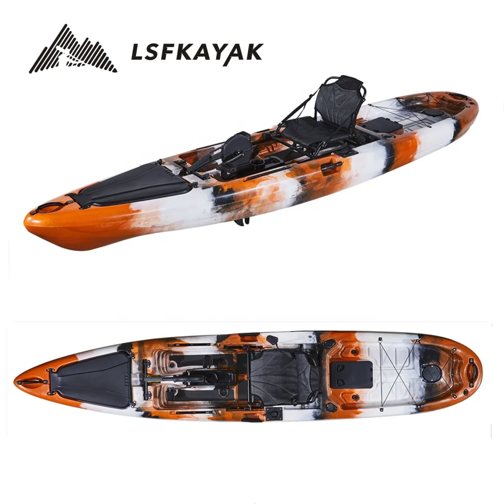 Гребные лодки для морской воды LSF Factory Mirage Propel 12 3 6 м одинарный сидячий рыболовный каяк с