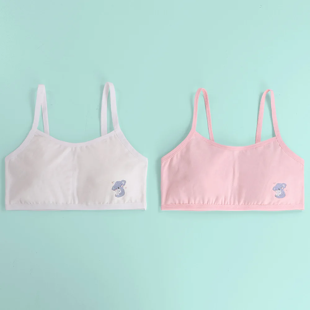 Wholesale High Quality big  Girl Vest Wear Cotton Underwear Children Girl Bra 100%cotton