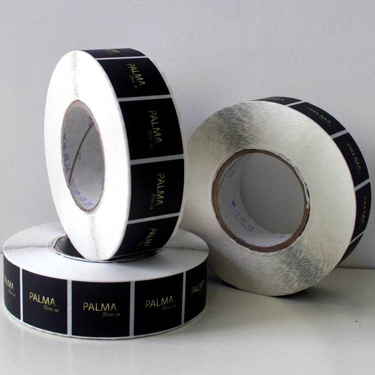 Factory customization self adhesive logo printing waterproof plastic vinyl paper packing sticker label