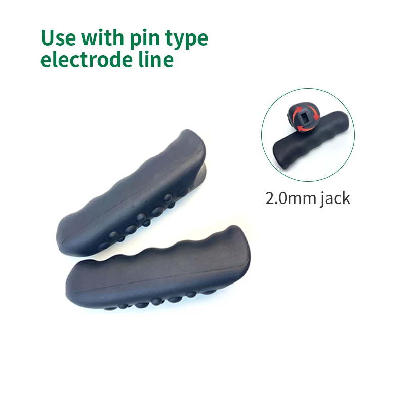 SKYFOREVER Multipurpose High-quality 107*30mm Conductive Hand-held Electrodes Silicone Hand bar for Physical Therapy