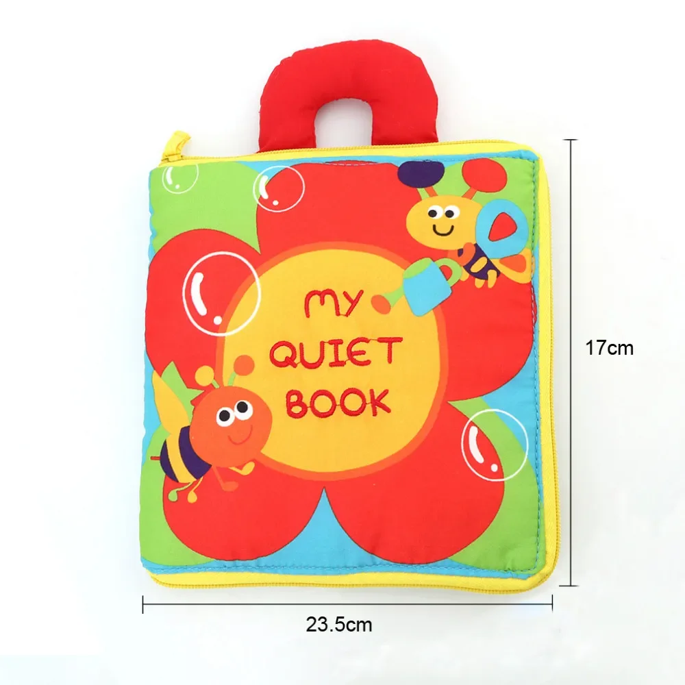 2024 New Soft 8 Pages Kids Learning Toy Baby Fabric Cloth Book Set Babies Book