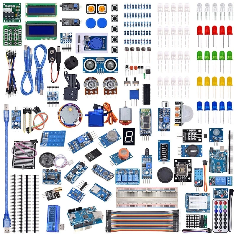 PENPOS school stem kit open source Un R3 oled Sensor Wifi Bluetoth Laser Beginner Starter Kit For Arduino