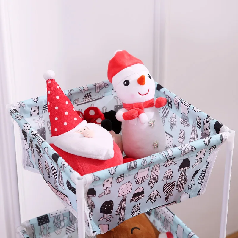 Waterproof Oxford Cloth Dirty Cloth Basket Double Bathroom Washing Sorter Dirty Cloth Storage Basket