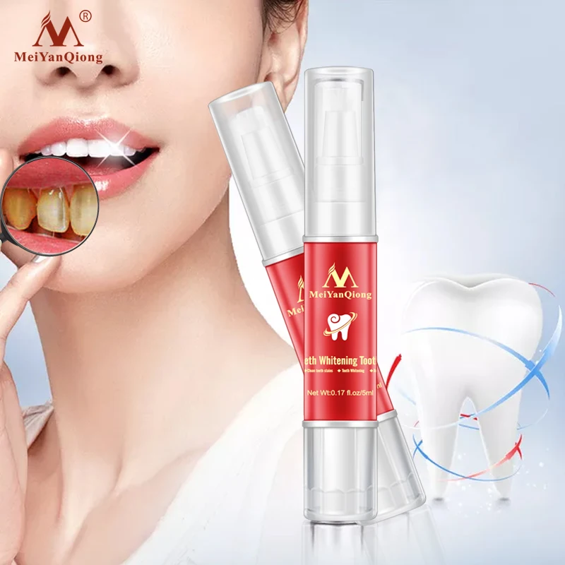 Stock teething pencil gel tooth clean whitening lightening serum liquid oem teeth whitening pen