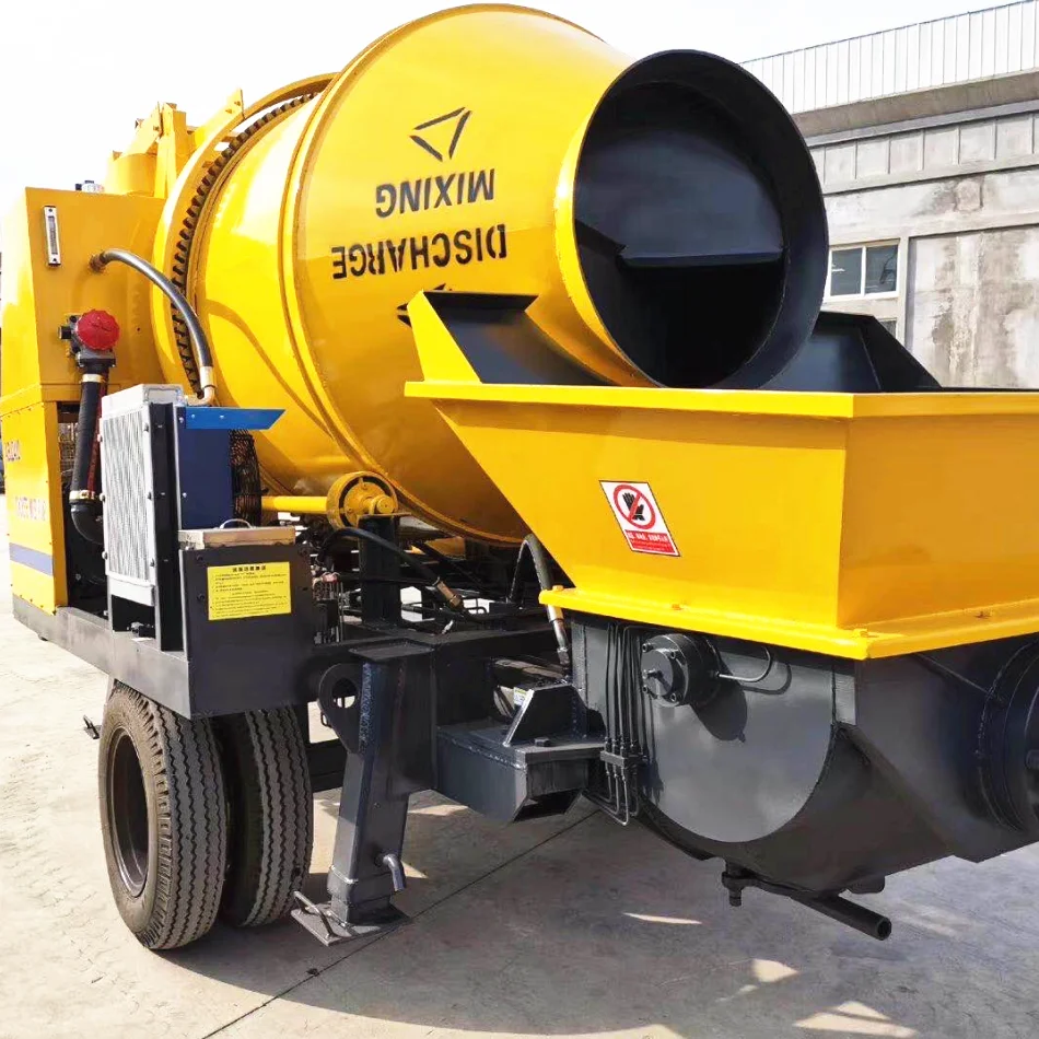 
Factory price portable truck mounted concrete line pump concrete mixer with pump self loading 