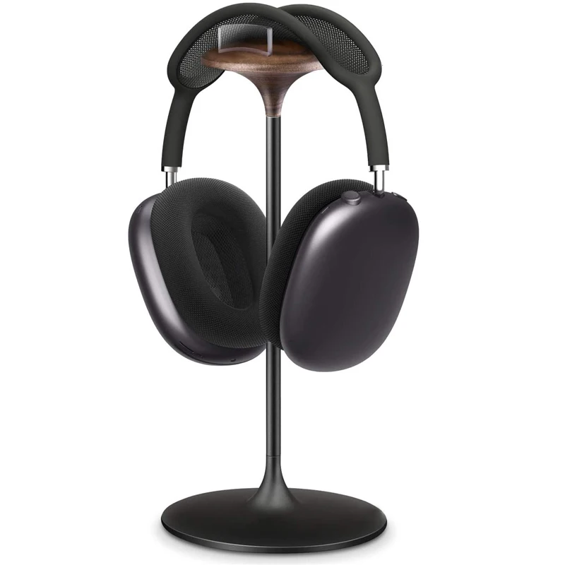 2023 Best Sale Aluminum Gaming Headset Hanger Display Acrylic Earphone Holder Wood Headphone Stand