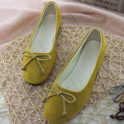 CLS019 korean branded butterfly knot campus casual fancy flat women shoes