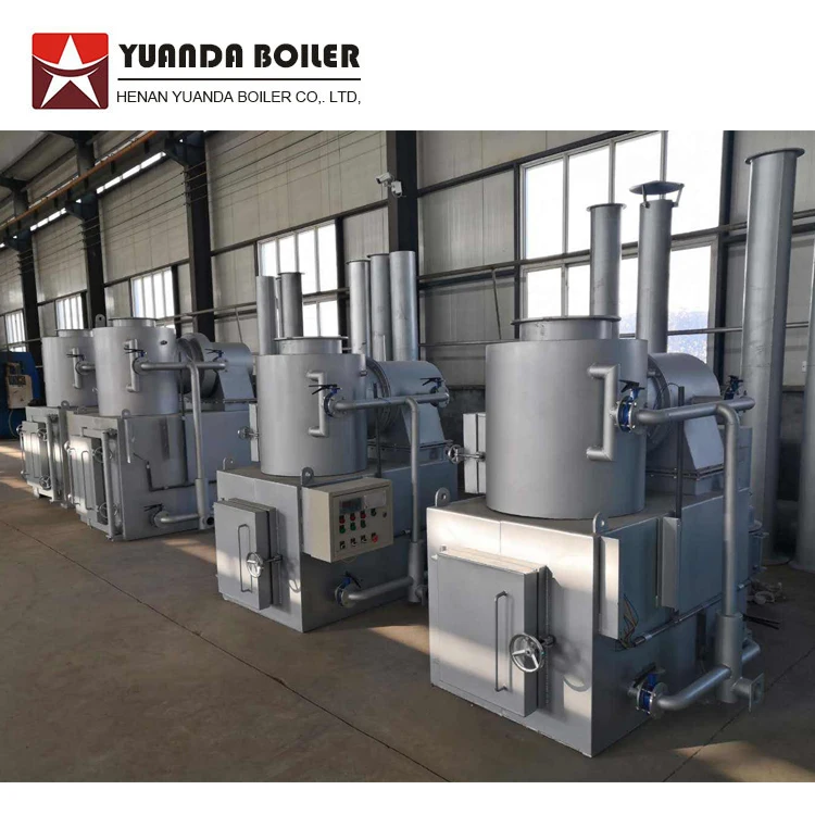 50 kg China best selling waste feather hair towel incinerator