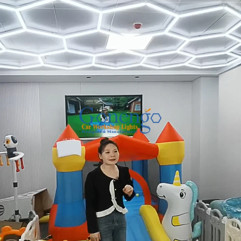 Интерьерный дизайн «сделай сам» собранный светодиодный шестигранный светильник для парикмахерской студийное освещение отеля