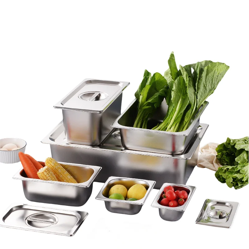 Sunmax Top leading Gn Pan Tray 2/1 Stainless Steel Perforated Anti-jamm Gastronorm Pan For Chafing Dish
