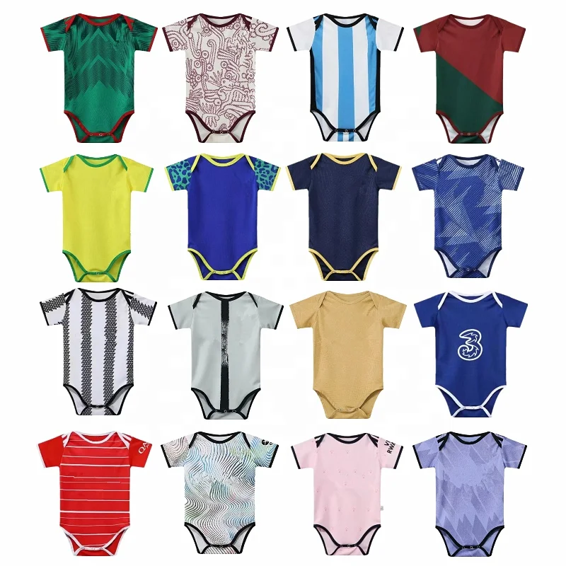 Wholesale 2022 national team Baby Soccer Jersey 22-23 Football Club baby jersey mexico baby crawling clothes one-piece romper
