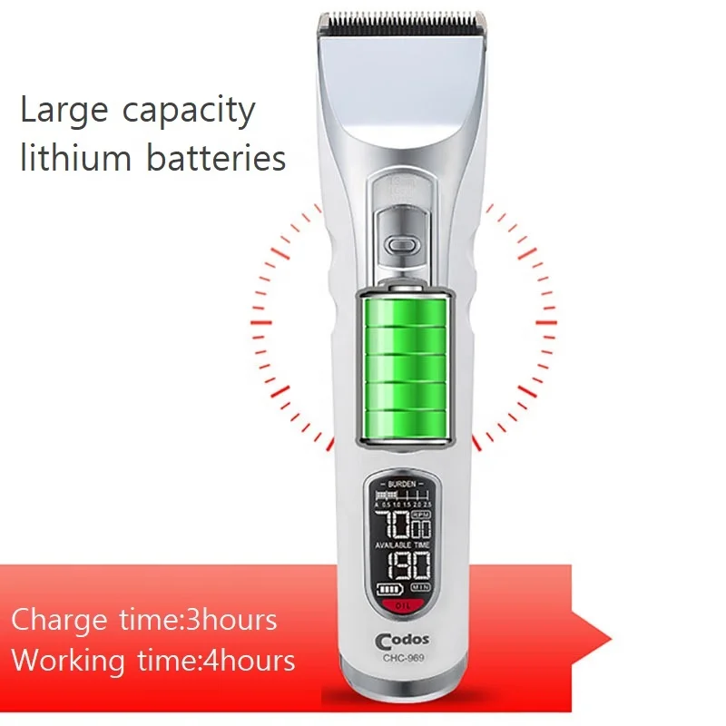 CODOS CHC-969 Professional Electric Adjustable blade hair cut machine original Hair Clipper manufacturer