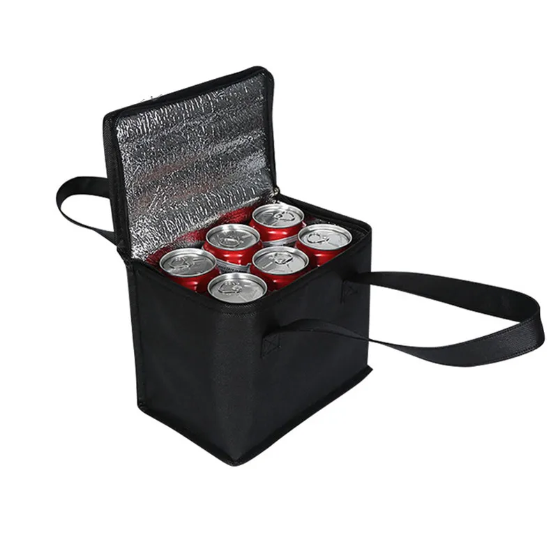 Customize Reusable Coffee Drink Cup Holder with Shoulder StrapInsulated Cooler Bag Perfect for Food Delivery and Takeout