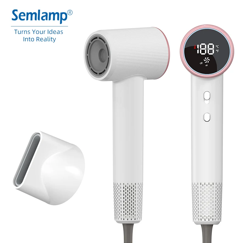 Best 1300W High Speed Hair Dryer 110000 Rpm Low Noise Professional Hair Dryer With Negative Ion Leafless Hair Dryer Salon Use