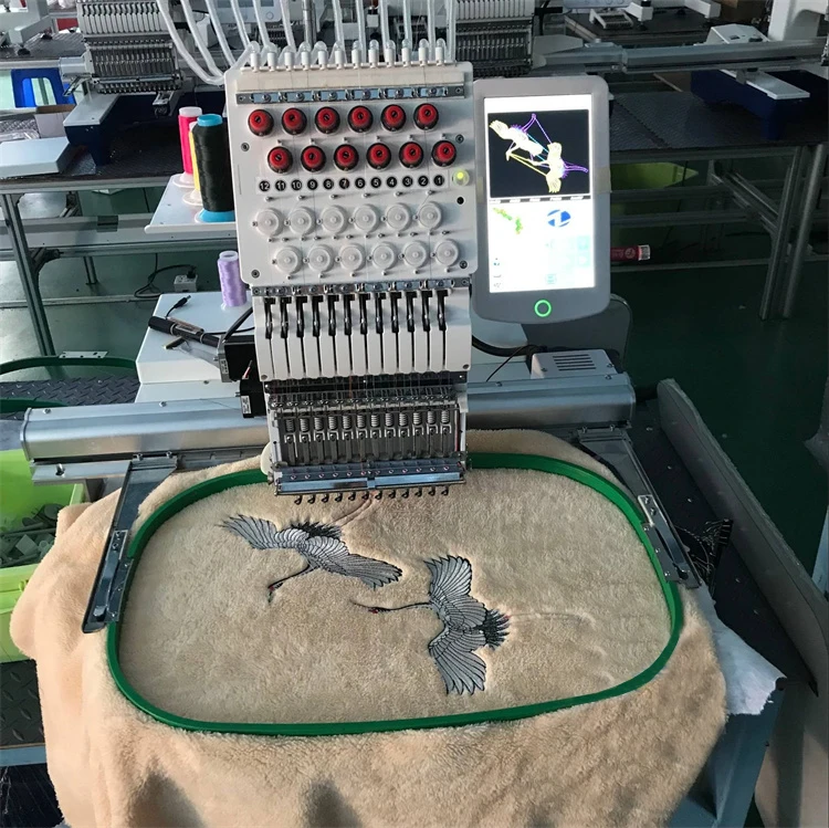 MT-1501 Embroidery Machine Apparel Single Head 15 Needles Computerized Embroidery Machine Prices