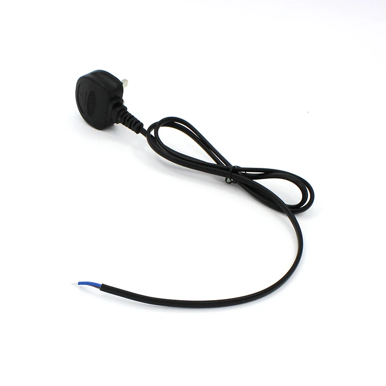
Electric Plug Connector AC Power Cord Extension Cable Wire Right Angle UK Plug 