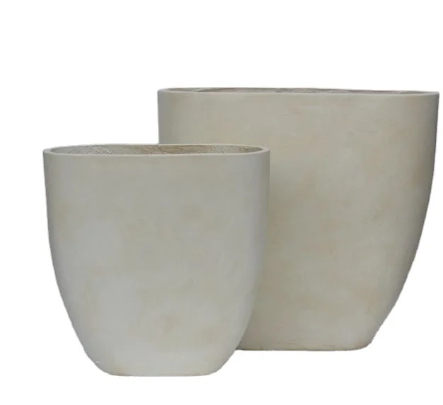 2023 Good price Tall oval concrete planter flower pot for wholesale