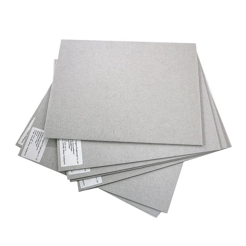 Factory Supplier New Brand Hard Double Sided Backing Board Model Material Grey Paperboard