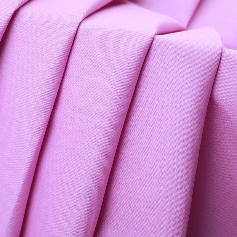 Wholesale factory bulk price 100% pure cotton plain poplin fabric 120g for Spring Summer blouses, dress, skirts,office workwear