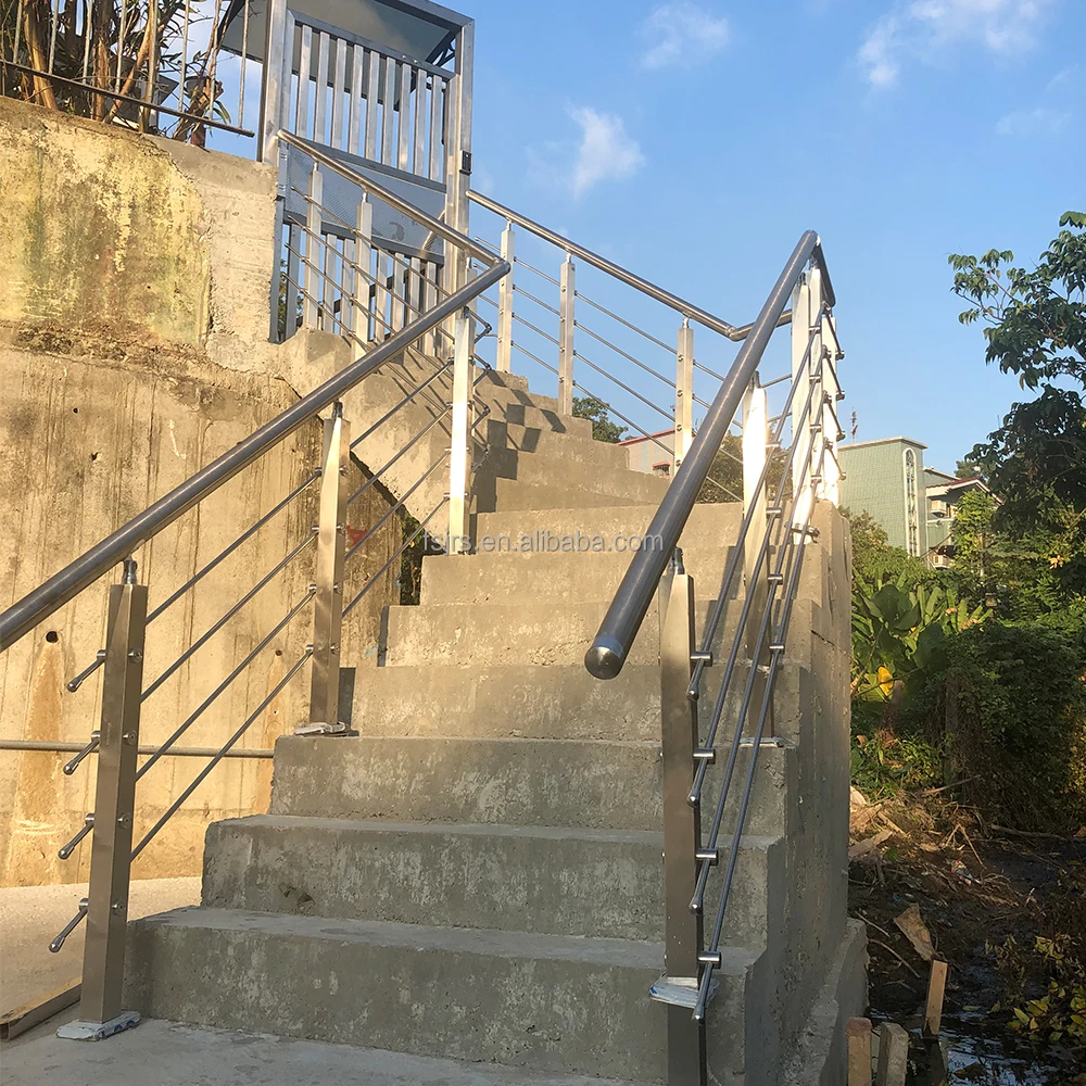 Chinese Factory Direct Sales Railing in Stairs Outside Banister Rails Hand Rail for Outdoor Steps