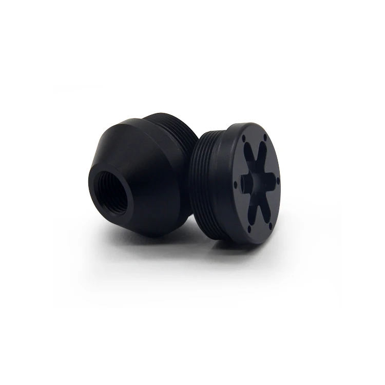 JeaSnn China Custom Made Motorcycle Metal Oem High Precision Turning Black Anodized Aluminum CNC Parts for Car Lights