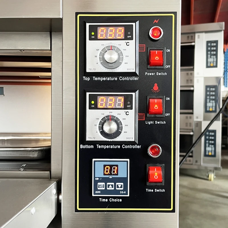 Wholesale 2 Layer  2 Deck 4 Trays Electric Oven Oven 4 Trays Pizza Bread Cake Baking Deck Oven