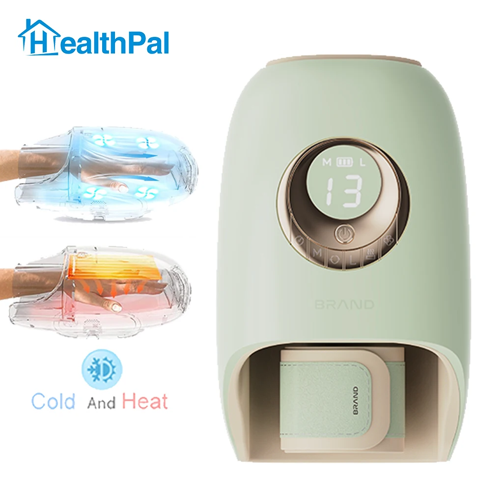 healthpal portable electric device vacuum arthritis machine hand palm and arm massager with heat for arthritis and carpal tunnel