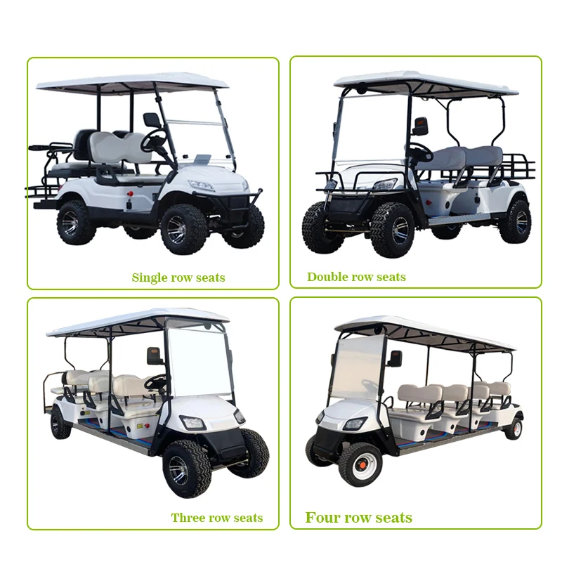 Made in china electric lithium golf cart battery golf cart trailers 6 seat golf cart with aluminum frame