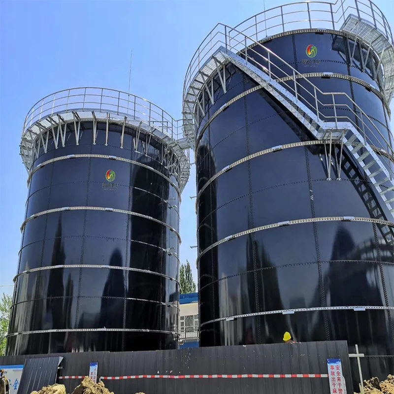 High quality glass fused bolted anaerobic reactor for biogas project