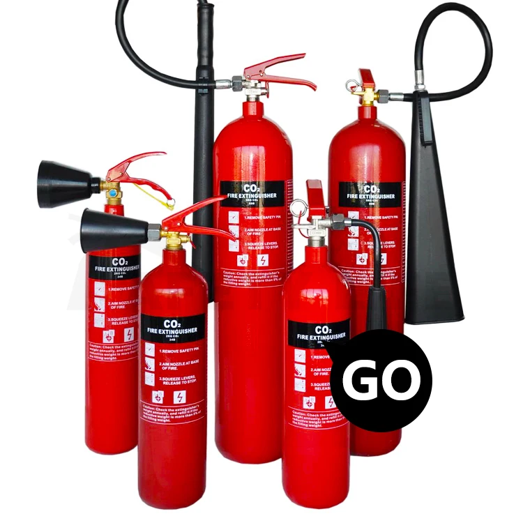 Portable 6kg 2kg co2 fire extinguisher carbon dioxide