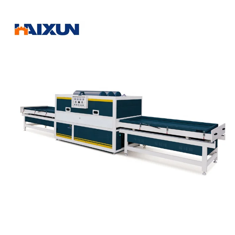 Qingdao PLC Automatic Wood Door PVC Covering Laminating Film Vacuum Membrane Press Machine