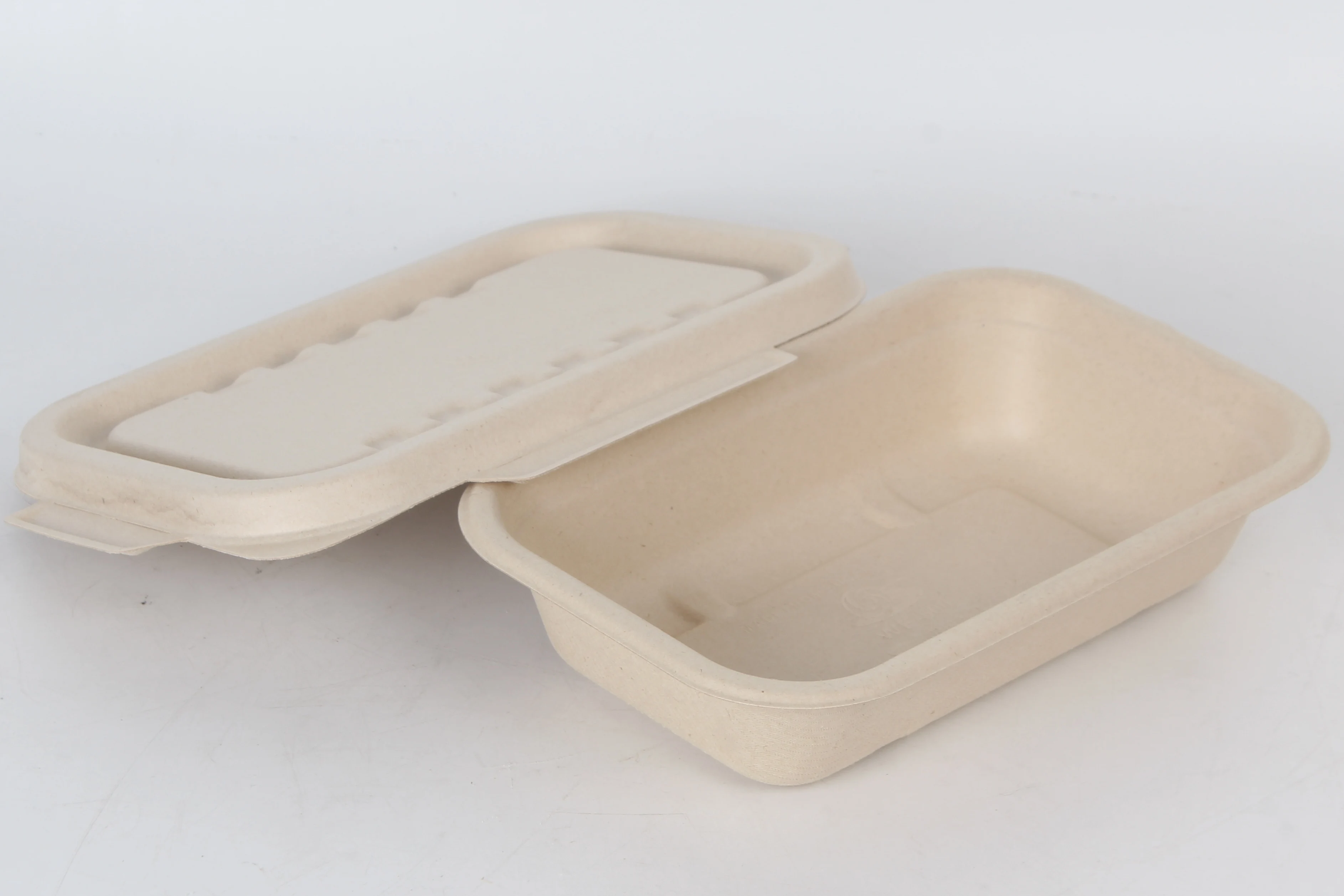 Customized BPA Free Sugarcane Bagasse Pulp Biodegradable to go containers food disposable tableware