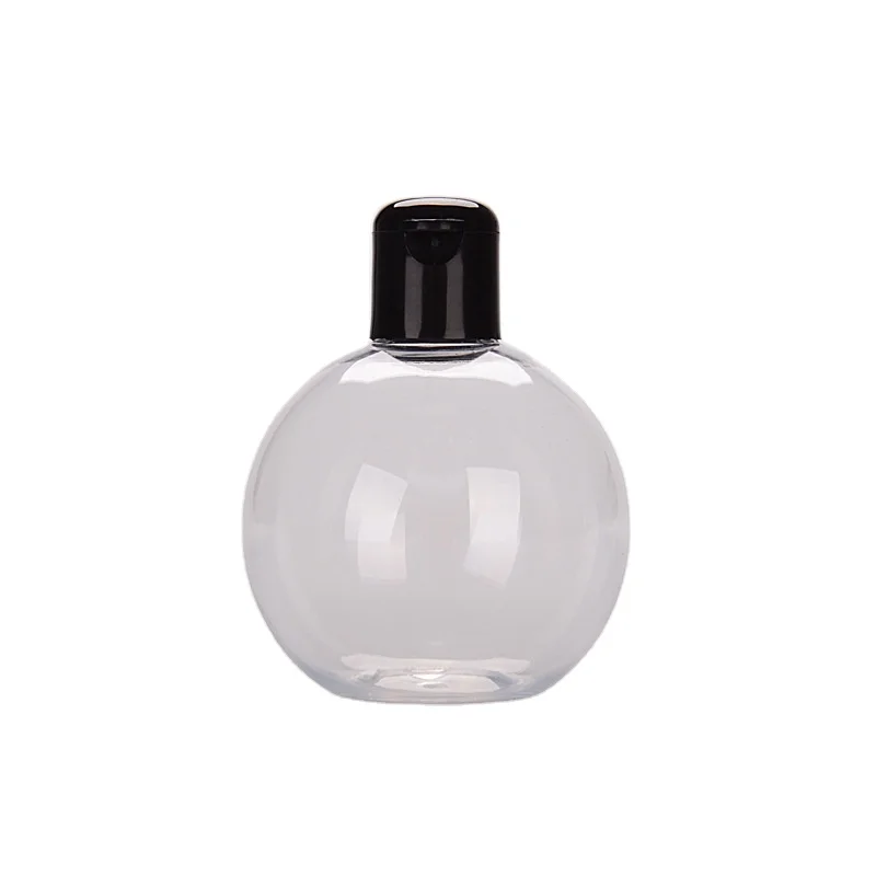 Empty Food Grade 300ml PET Plastic Juice Bottle Popular Ball Shape Jelly Bottle Wholesaler