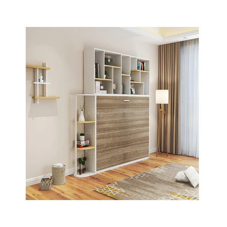 Single apartment sitting room metal small horizontal space saving wall mounted bed mechanism