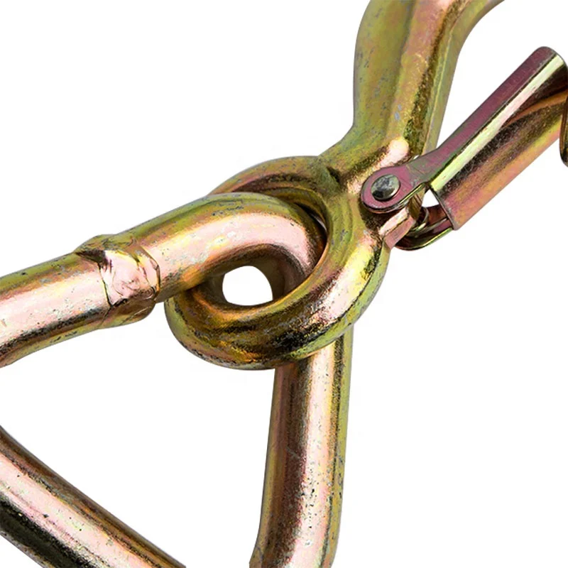 RY Heavy Duty Crane Equipment Hooks Forged Safety Hook with Triangle Ring