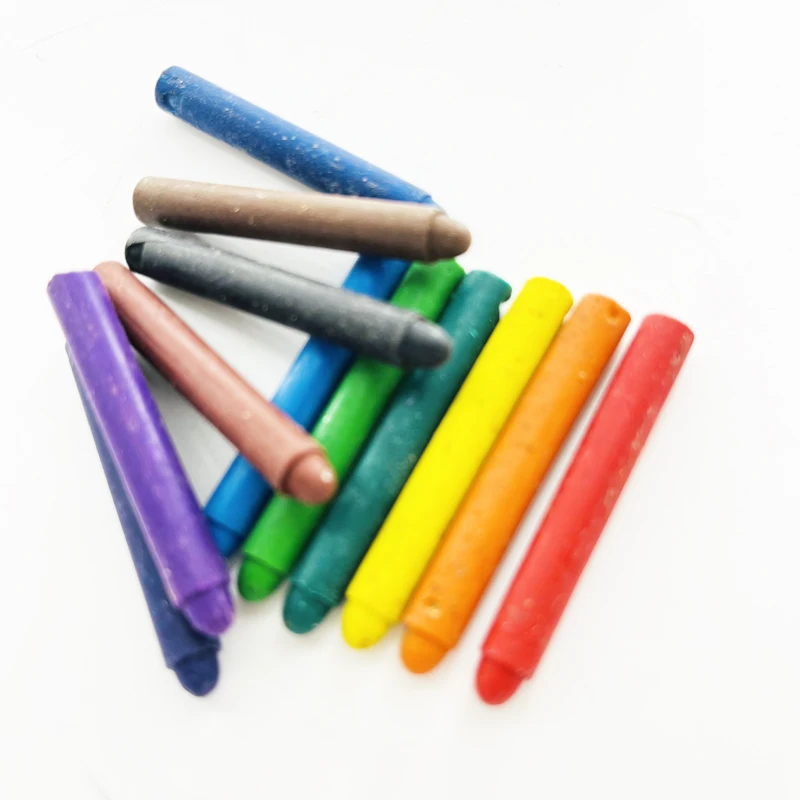 Bulk Selling Cheap Price Cute 12 Colors Mini Crayons for School Children Drawing and Sketching