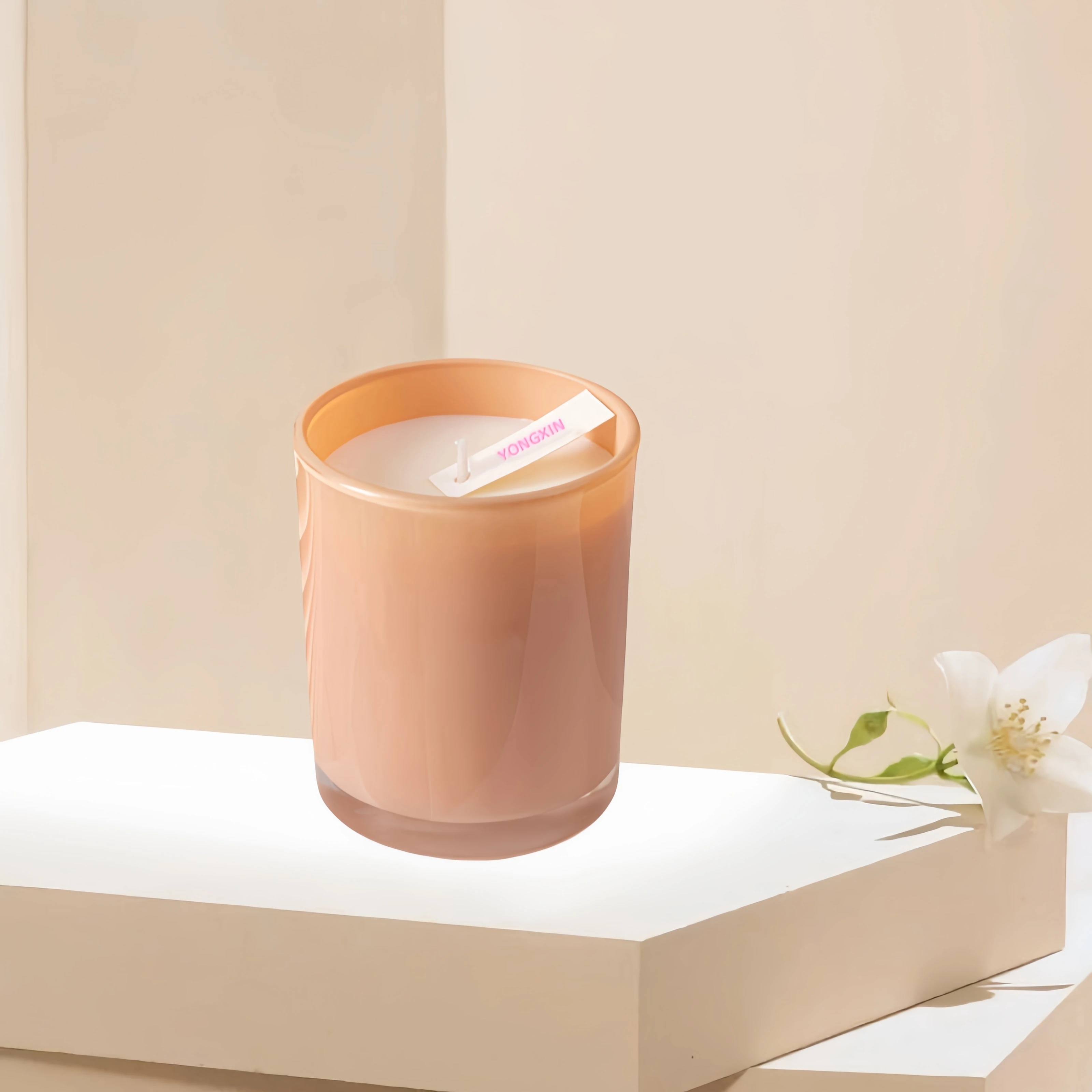 Low-Priced Wholesale 200ml & 300ml Cylinder Glass Candle Jars with Custom Color Wooden Lid for Home Decoration at Christmas