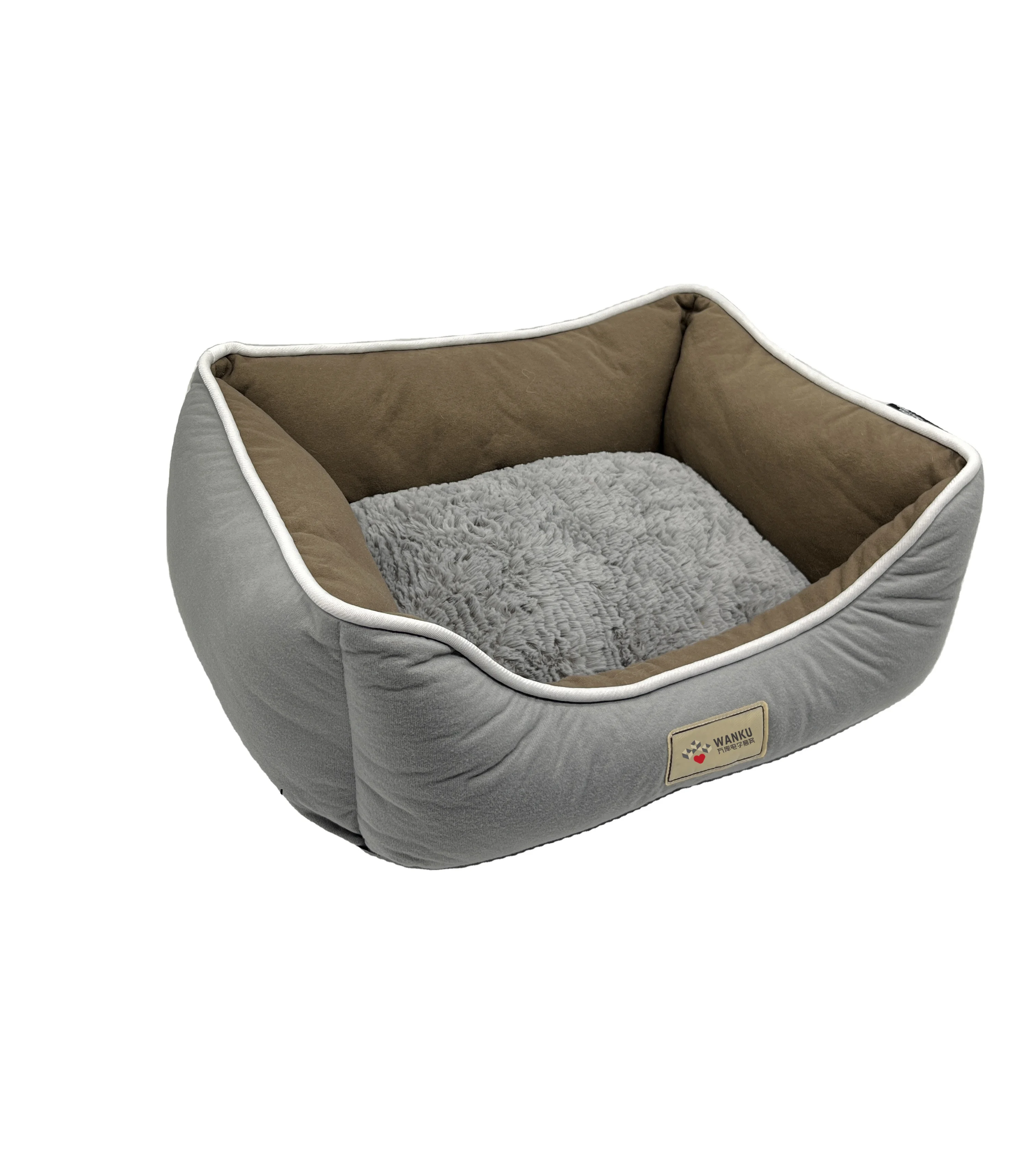 Winter Hot Sell Luxury Design Plush Dog Cat Bed High Quality Waterproof Warm Pet Beds