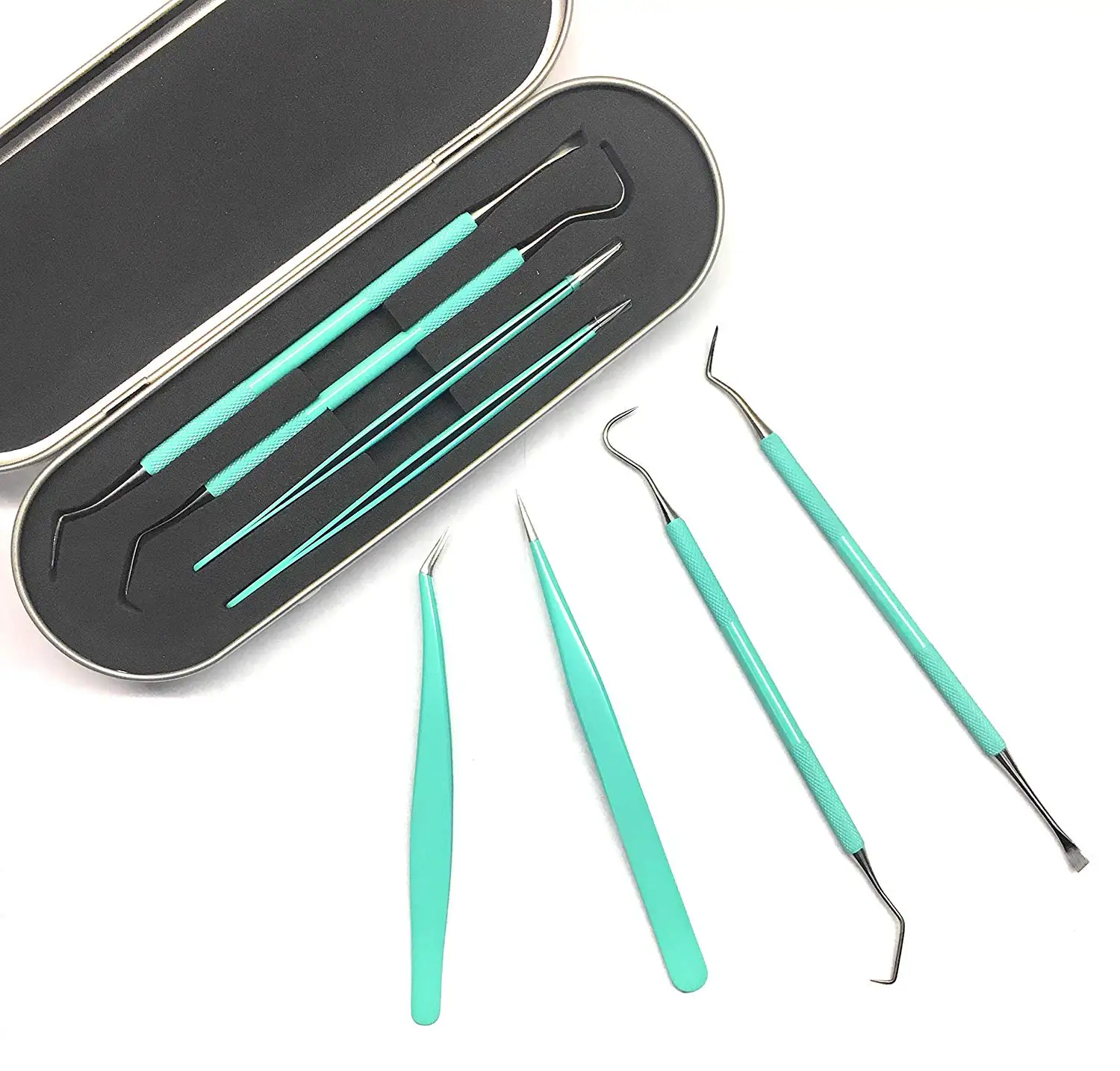 4 PCS  Set Crafting Weeding Tool Kit For Vinyl Weeder Craft Weeding Tools Vinyl Weeder Basic Tool With Tweezers And HooK