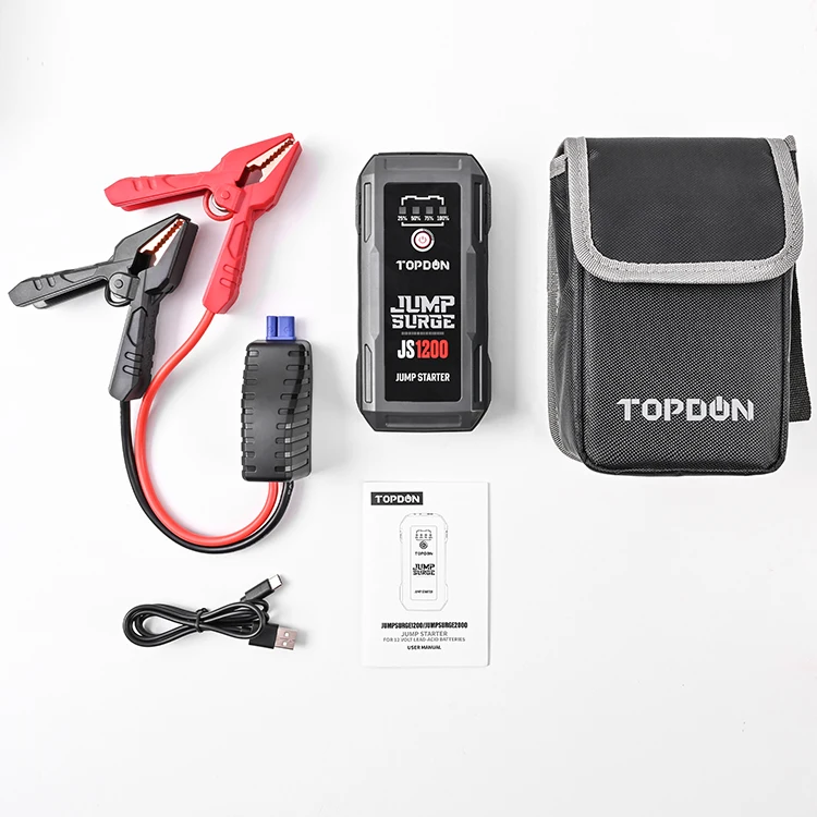 TOPDON поставка js1200 умный внешний аккумулятор высокой мощности стартер усилитель коробка батарея автомобильный Джампер Старт Мини аварийный инструмент