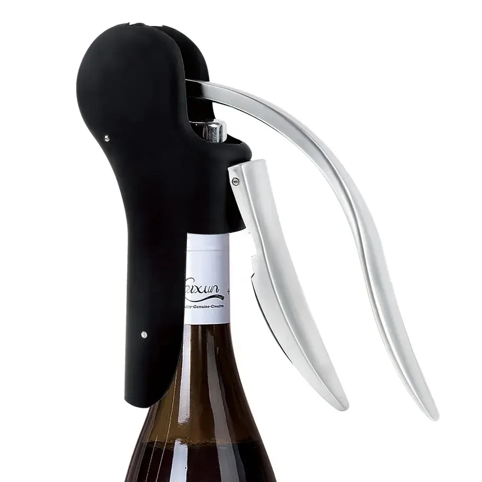 Factory Price Custom Logo Luxury Vertical Rabbit Wine Bottle Openers Screwpull Levers Corkscrew Original Rabbit Cork Remover