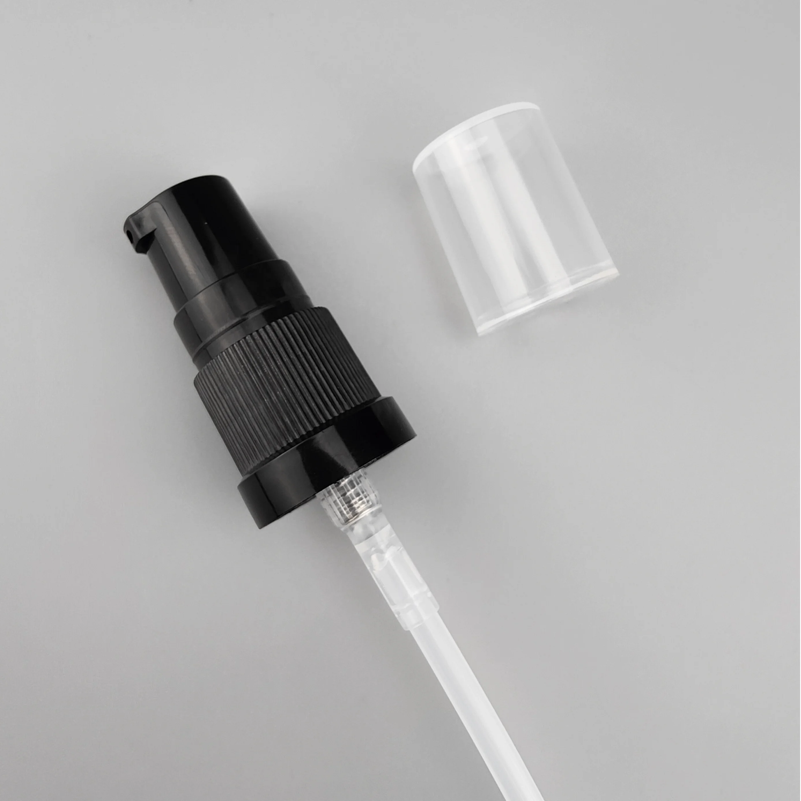 cosmetic bottle sprayer 15 ml 30 ml 50 ml 100 ml matte black glass bottle with 18/415 plastic pump