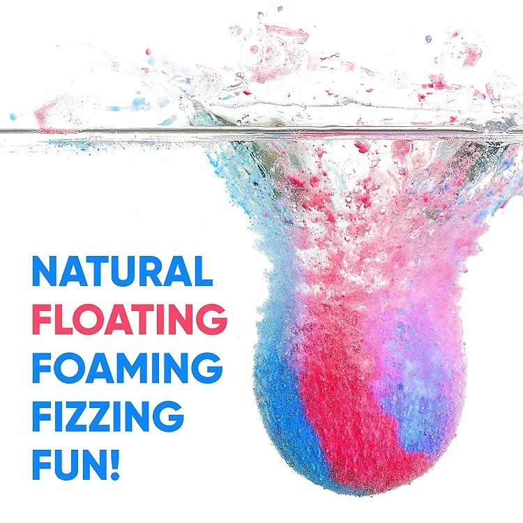 OEM Factory Custom Packing Scent Bubble Spa Vegan natural Colors Plastic Bag Single Bath Bombs